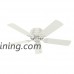 Hunter 53385 Prim Hunter 52" Ceiling Fan with Light  Large  Fresh White - B06WP5RPSW